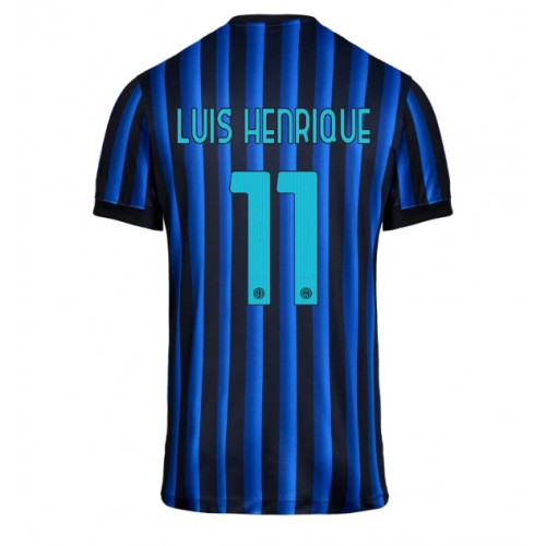 Stroje piłkarskie Inter Milan Luis Henrique #11 Koszulka Podstawowej 2025-26 Krótki Rękaw